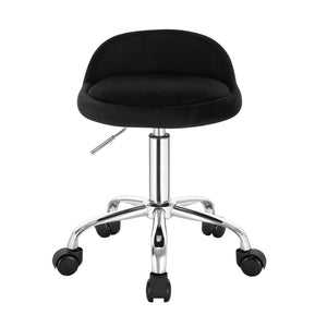 Tabouret de bureau pivotant avec roulettes – Chaise d’ordinateur réglable en hauteur avec dossier bas pour travail ou maison