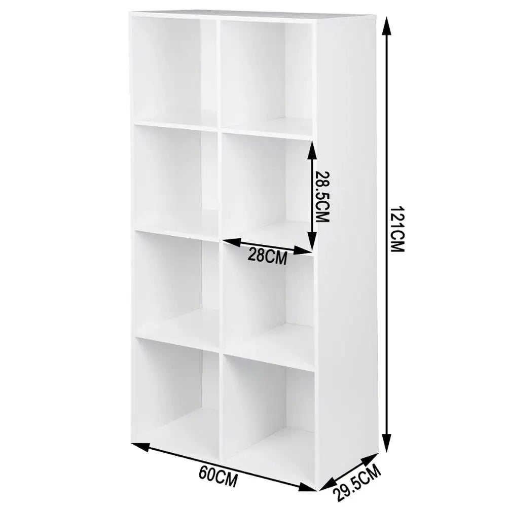 Bibliothèque autoportante 8 cubes de rangement – Étagère moderne pour livres et décoration, salon, chambre et bureau