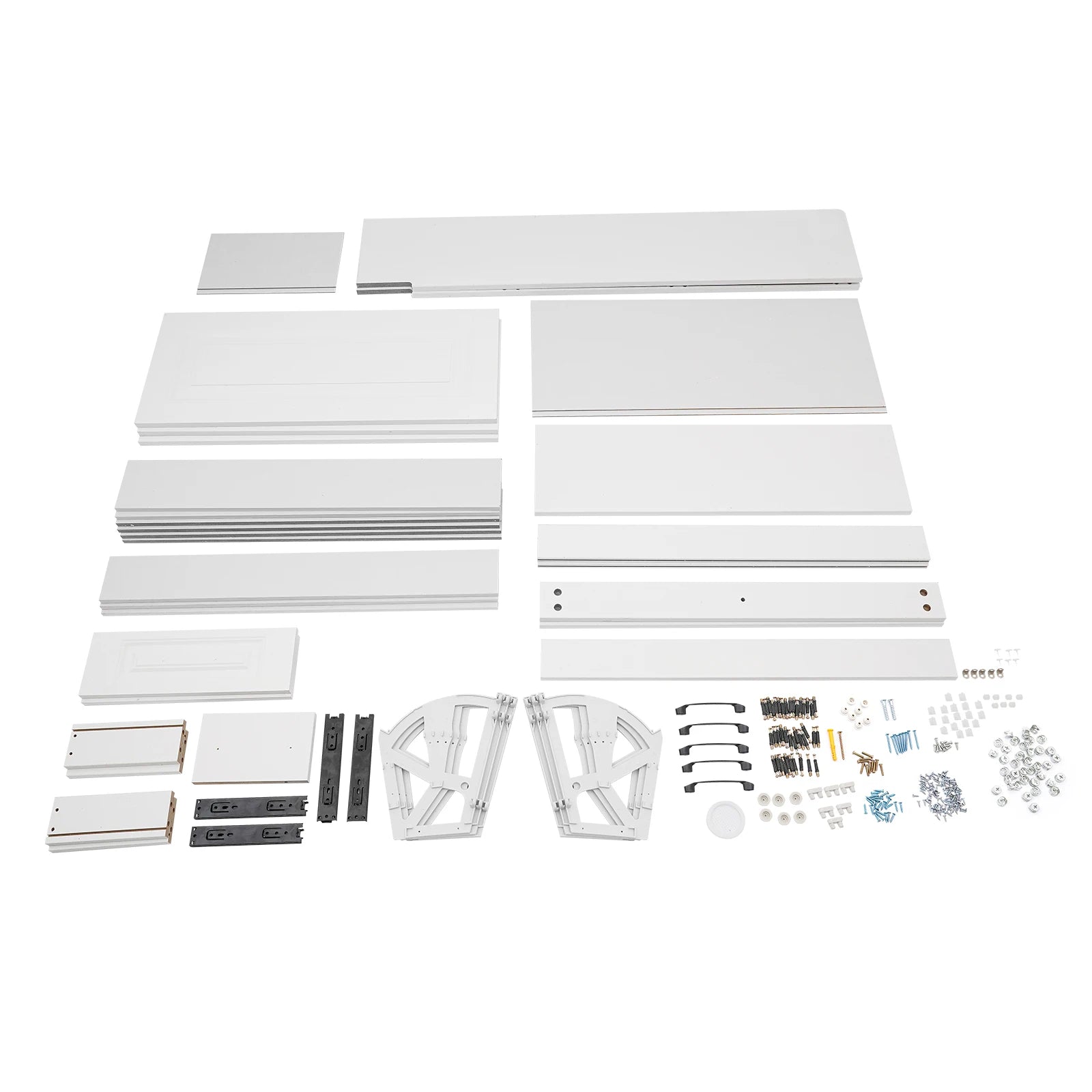 Armoire à chaussures rabattable 3 niveaux avec tiroirs – Meuble de rangement mince et moderne blanc pour entrée et couloir