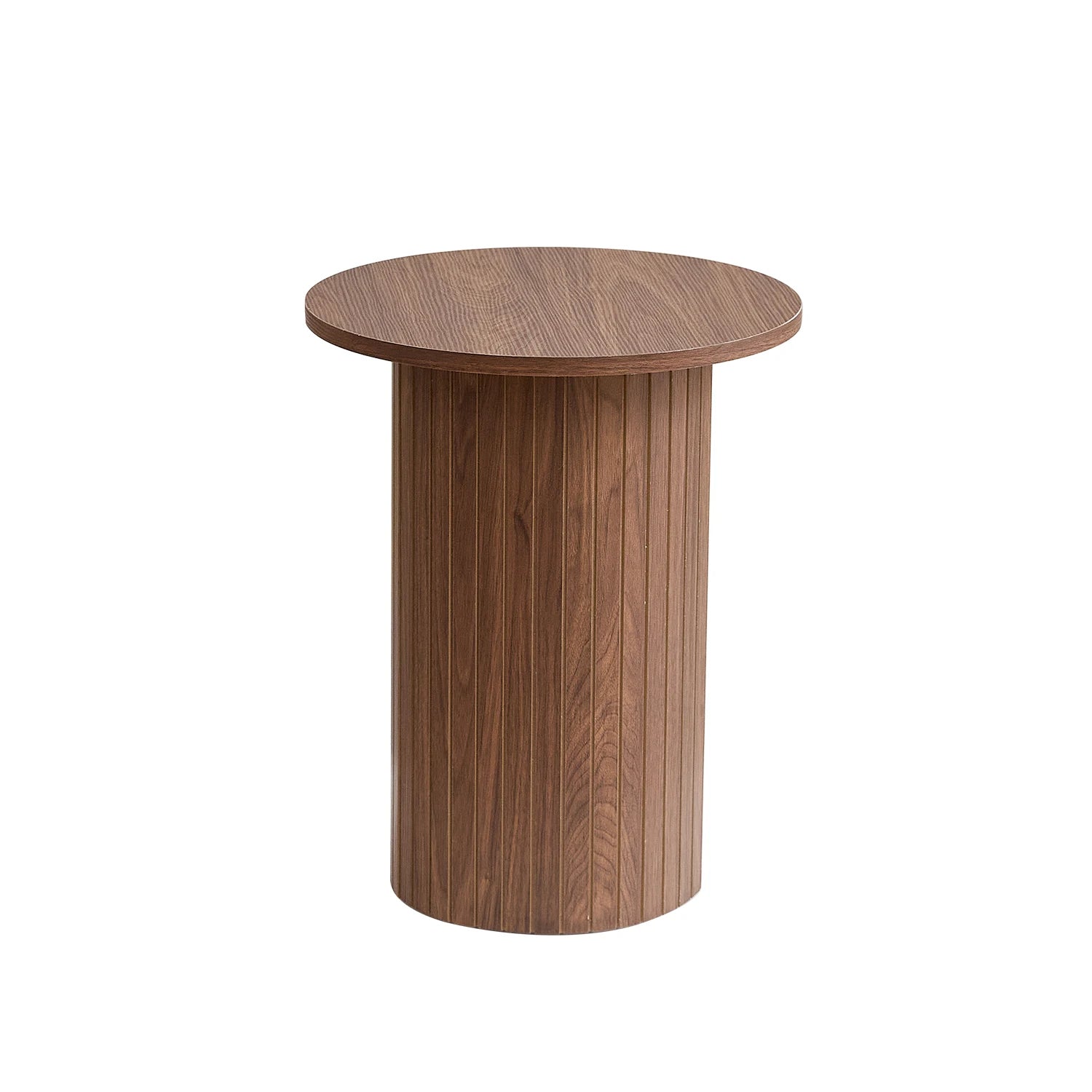 Ensemble de 2 tables basses rondes nordiques – Table gigogne en bois pour salon ou chambre