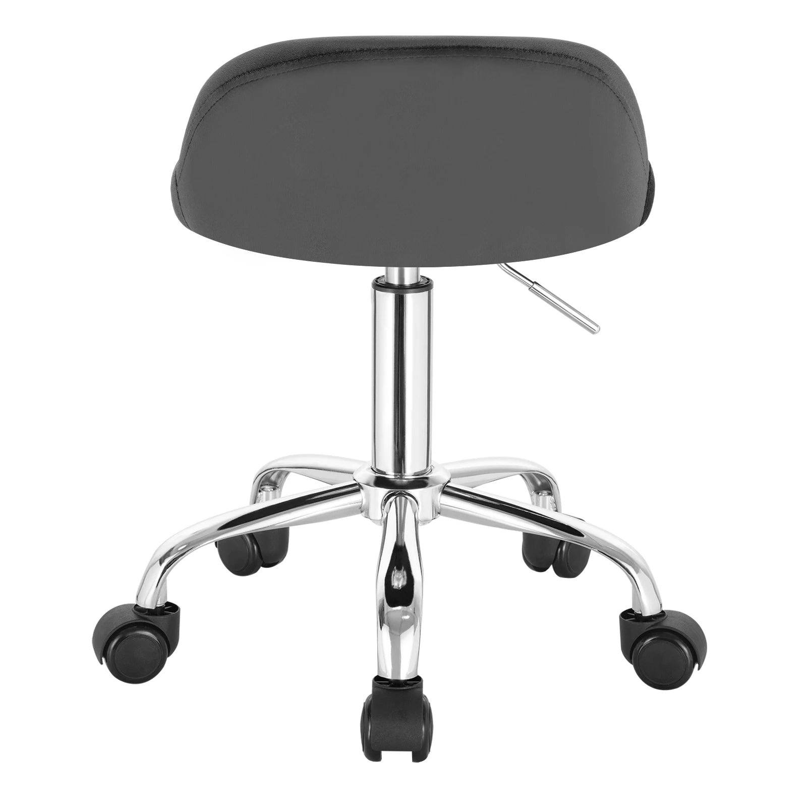 Tabouret de bureau pivotant avec roulettes – Chaise d’ordinateur réglable en hauteur avec dossier bas pour travail ou maison