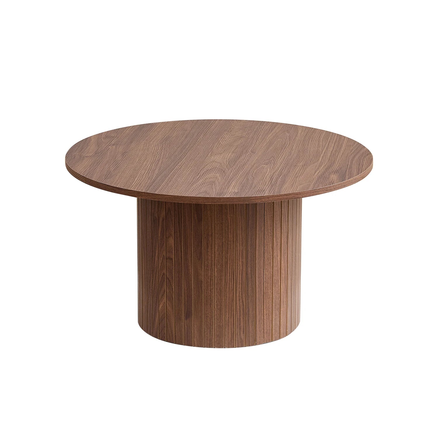 Ensemble de 2 tables basses rondes nordiques – Table gigogne en bois pour salon ou chambre
