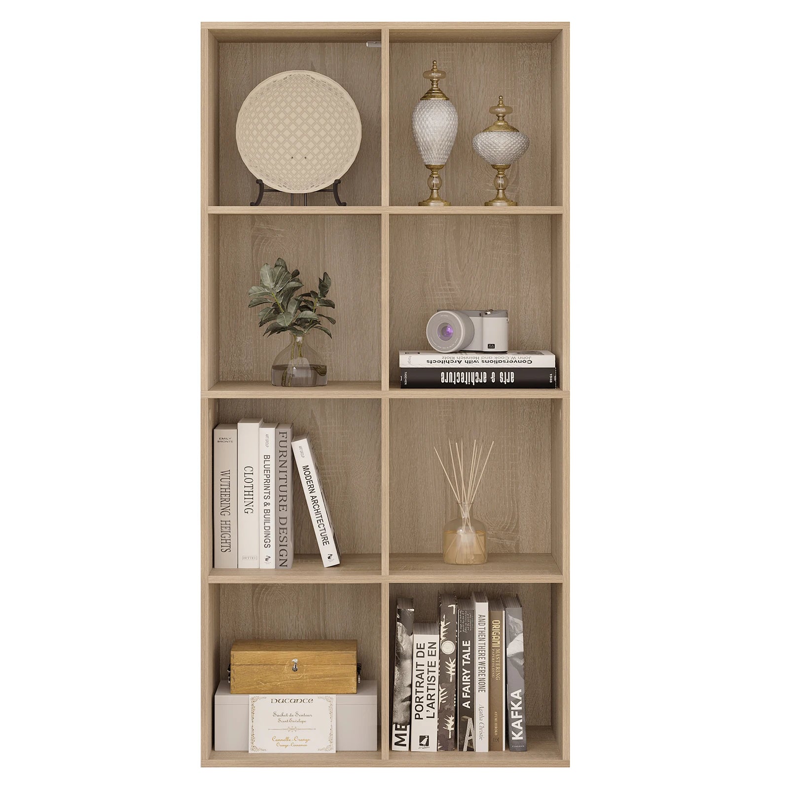 Bibliothèque autoportante 8 cubes de rangement – Étagère moderne pour livres et décoration, salon, chambre et bureau